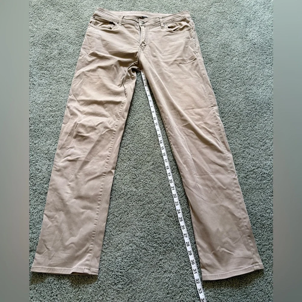American Eagle Extreme Flex Slim Straight Tan Brown Pants Mens Size 34 Stretch - Picture 4 of 10